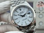 WKD Factory Rolex Datejust 3235 Movement 41mm 126331 Index Markers White Face Watch